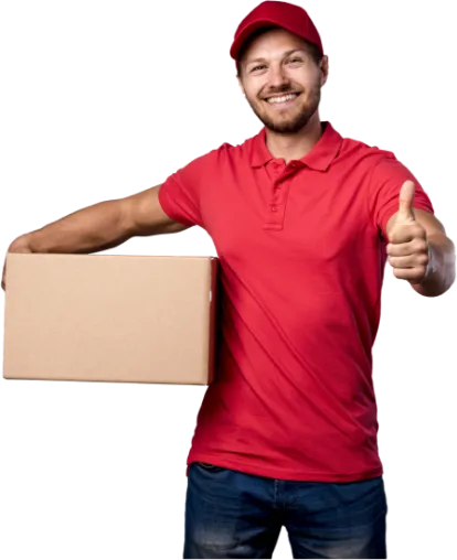 Huntington mover with thumb up