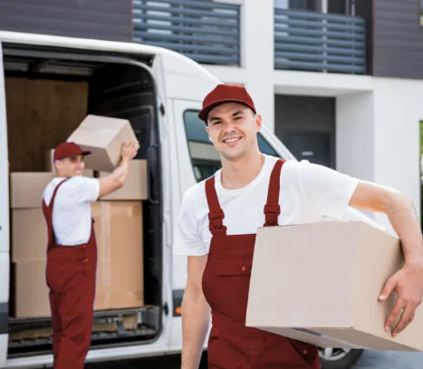 huntigton mover unloading van