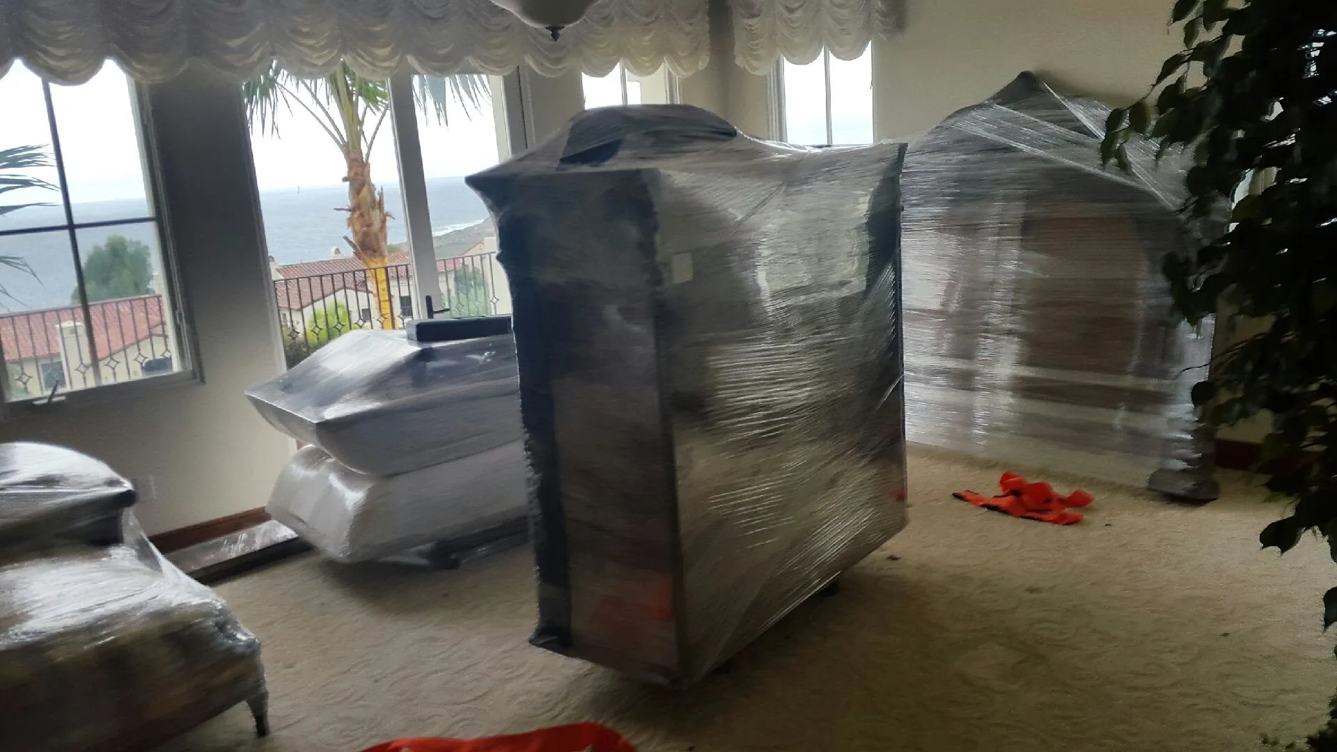 wrapped furniture