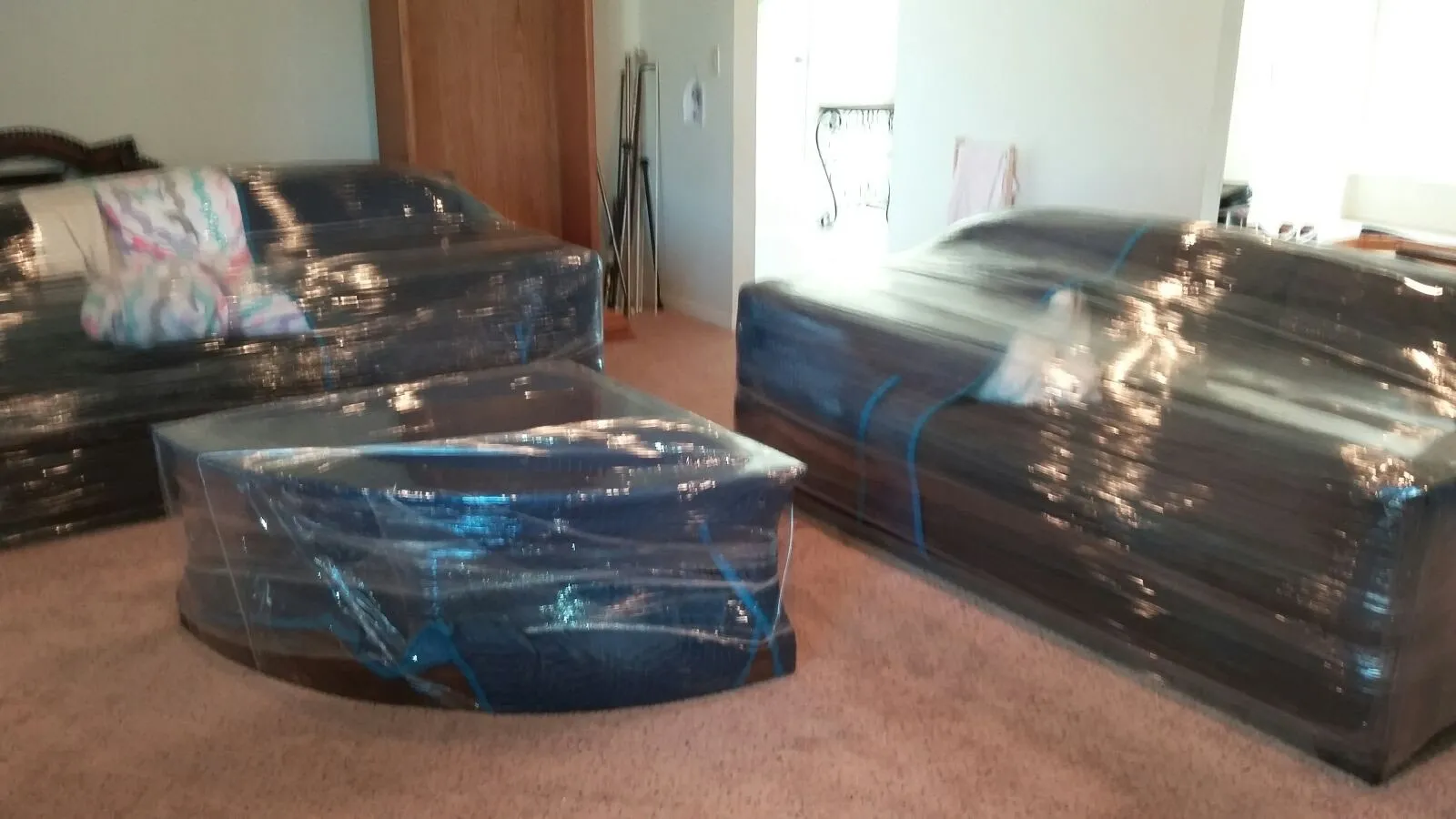wrapped furniture